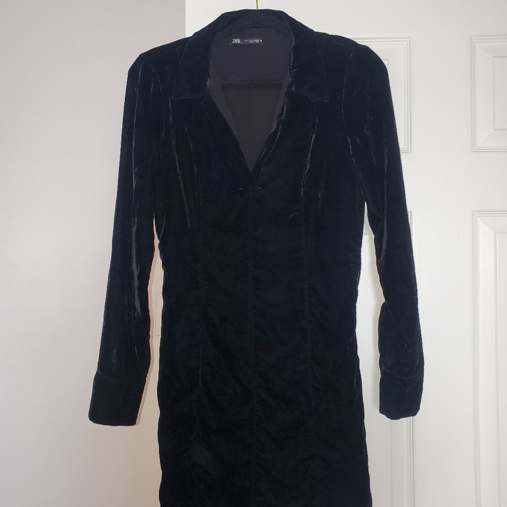 Zara Velvet Mini Dress